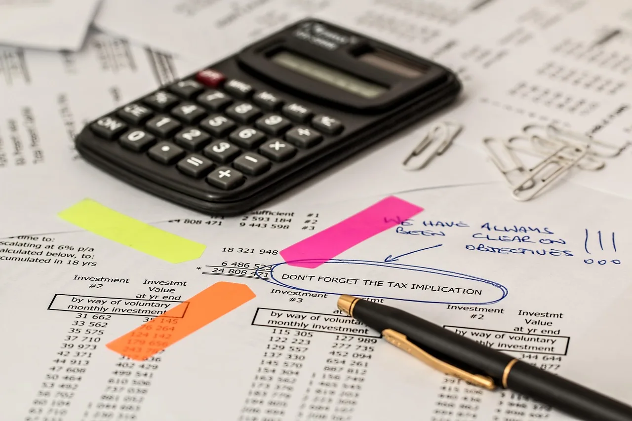 Medicare and insurance documents on a desk